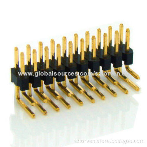 Pin Header, 2.0mm Pitch, Dual-row, Right Angle DIP Type